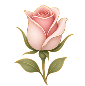 Accueil rose semi ouverte